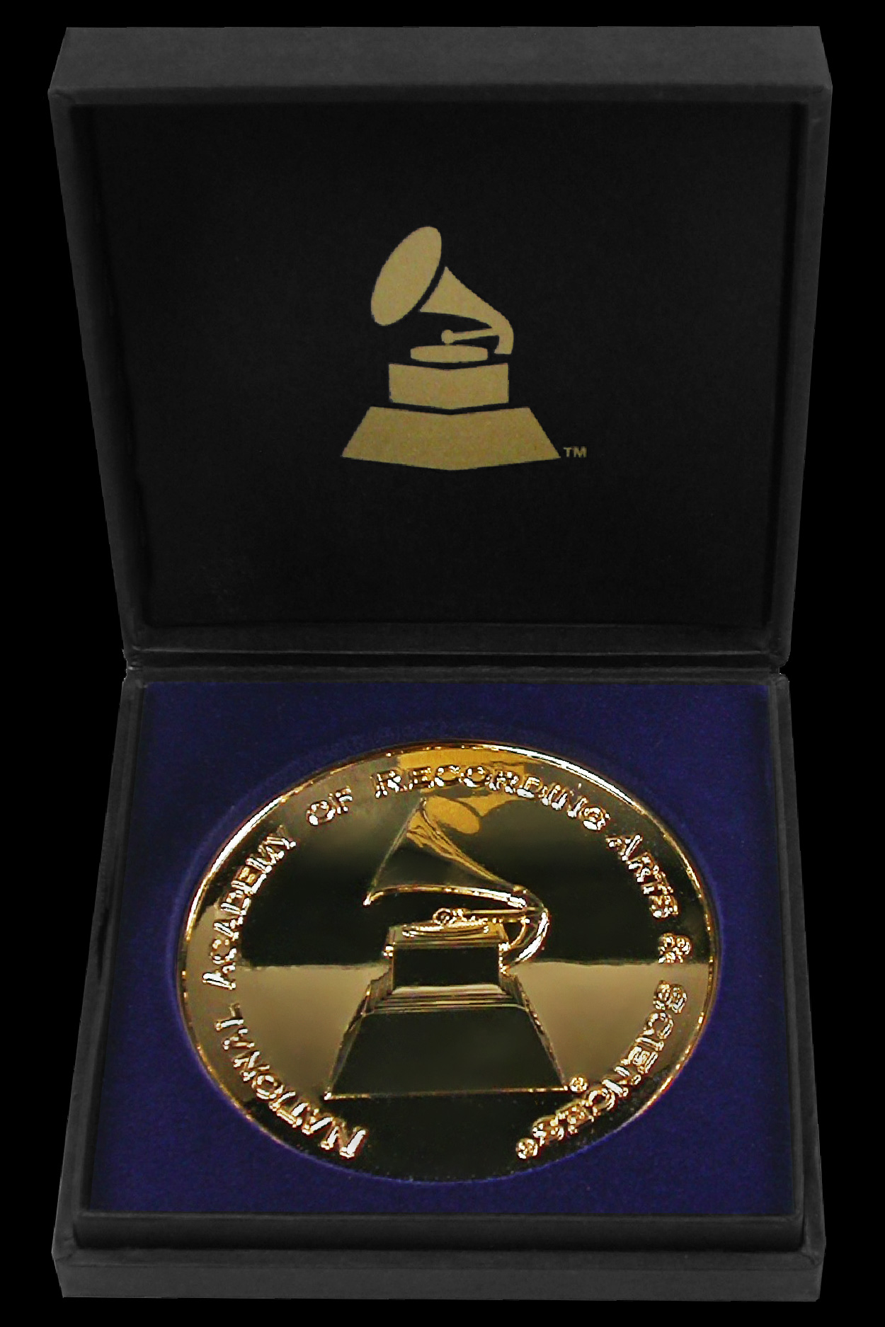National Academy of Recording Arts and Sciences gold medal in custom packaging for secure deliveries